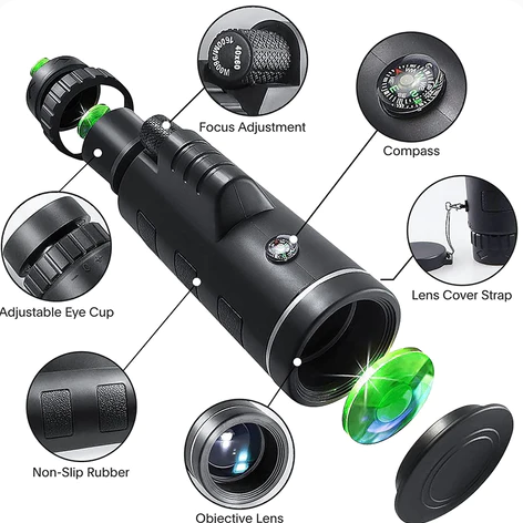 Telescopio Portátil con Visión Nocturna - Falcon Liquidación de Stock