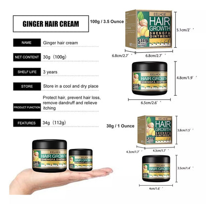 Crema de jengibre - crece cabello