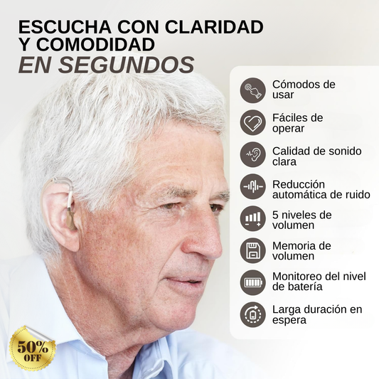 Amplificador de sonido para mayores.