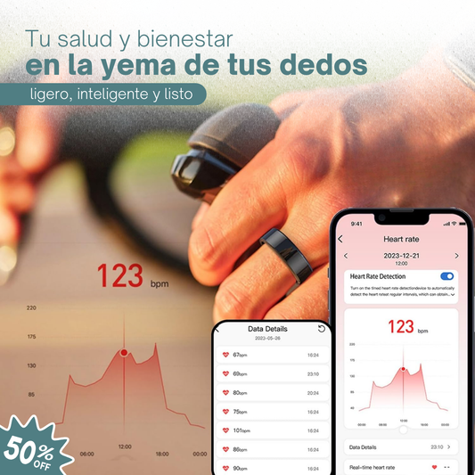 Anillo inteligente tipo Oura