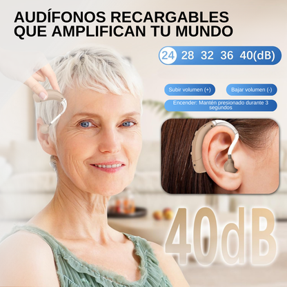 Amplificador de sonido para mayores.