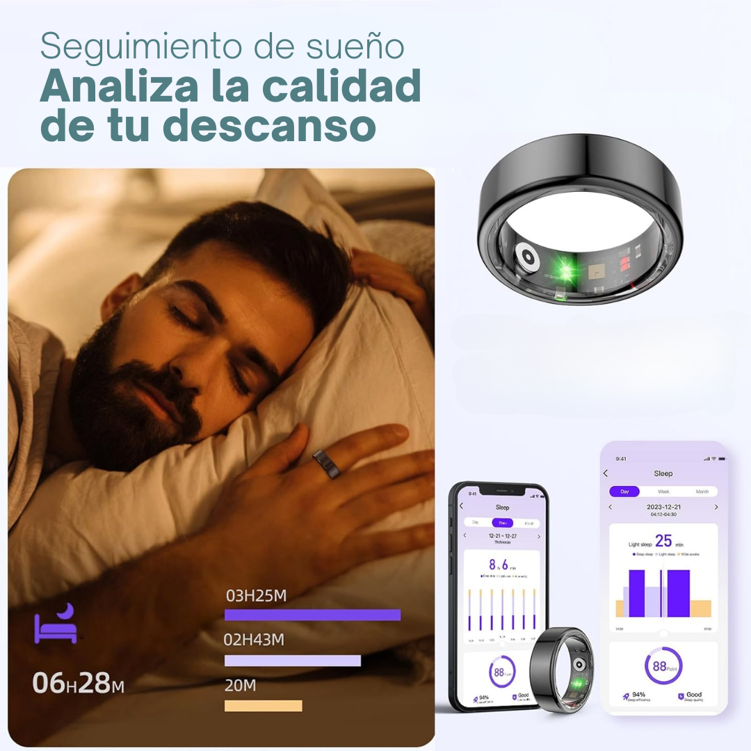 Anillo inteligente tipo Oura