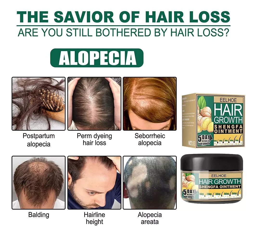 Crema de jengibre - crece cabello