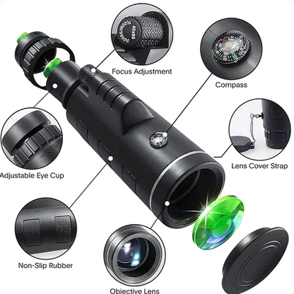 Telescopio Portátil con Visión Nocturna - Falcon Liquidación de Stock