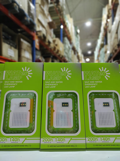 Lámpara LED portátil de agua salada